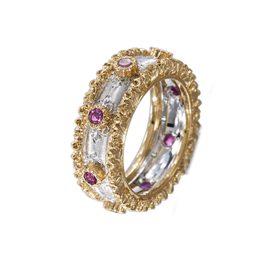 Buccellati Macri Capri Ruby Eternity Band Ring